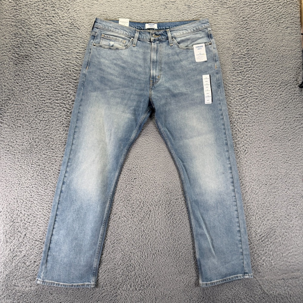 Denizen From Levi's 232 Jeans Mens 36x30 Blue Cotton Denim Straight Leg Slim Fit